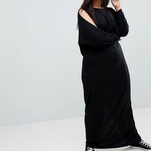 ASOS Curve Maxi Harem Dress With Cold Shoulder 20